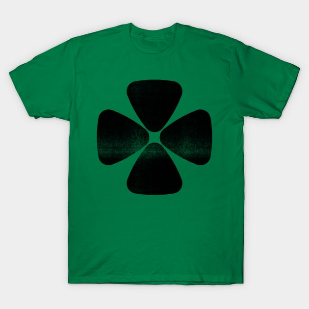 Clover - Black T-Shirt by RetroLogosDesigns